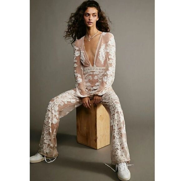 For Love & Lemons Temecula Jumpsuit/ size S - Picture 4 of 10